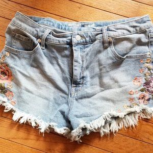 Mossimo High Rise Short Shorts Sz 14
